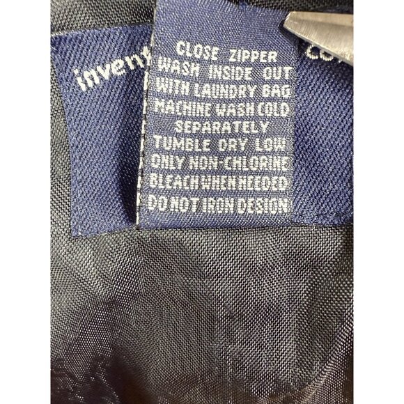 Fire Dept Pullover Jacket Mens Medium Black V Neck Windbreaker Lined Embroidered - Picture 14 of 16